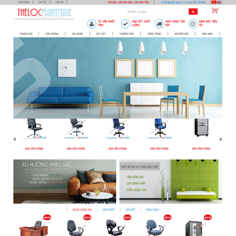 Thiết kế website bán nội thất